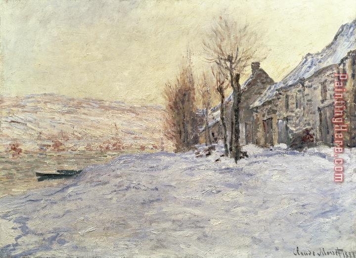 Claude Monet Lavacourt under Snow